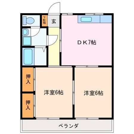 松阪駅 徒歩24分 1階の物件間取画像